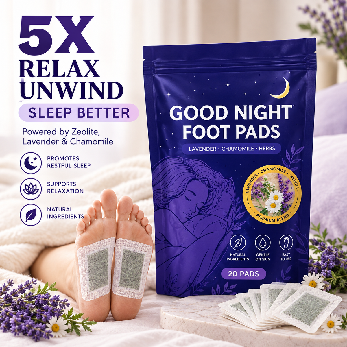 Goodnight Relaxation Foot Pads